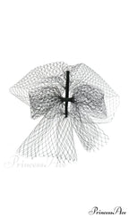 Net Mesh Veil Headband Topper