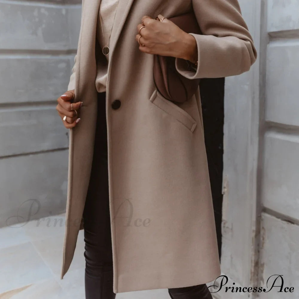 Arrival Casual Pocket Lapel Overcoat