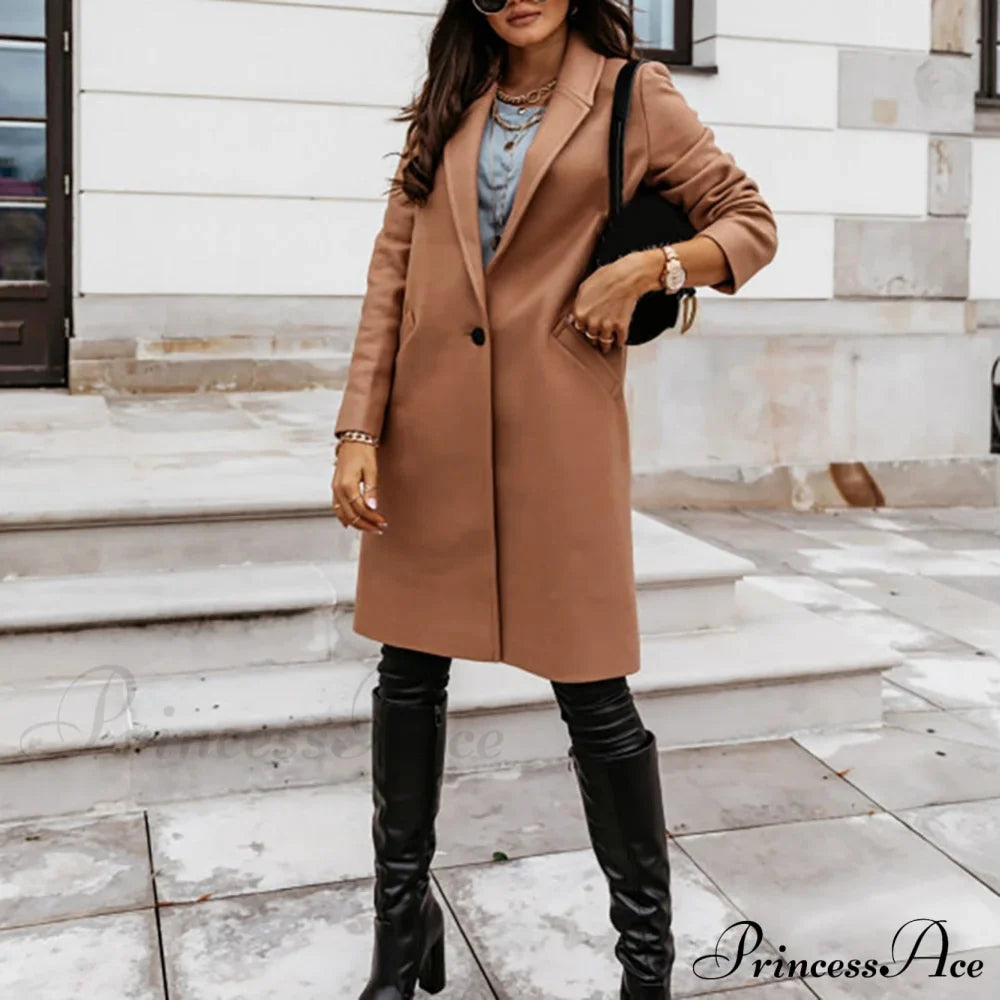 Arrival Casual Pocket Lapel Overcoat