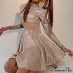 Femme Hiny Bright Fluffy Dress