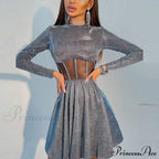 Femme Hiny Bright Fluffy Dress