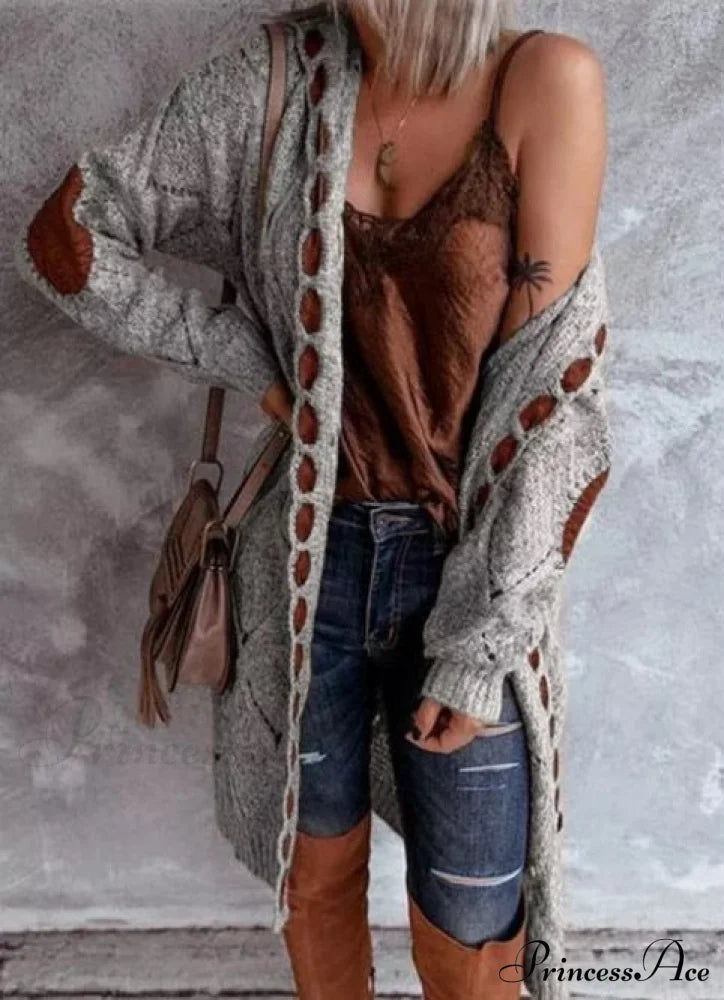 Selling Long-Sleeved Cardigan Sweater