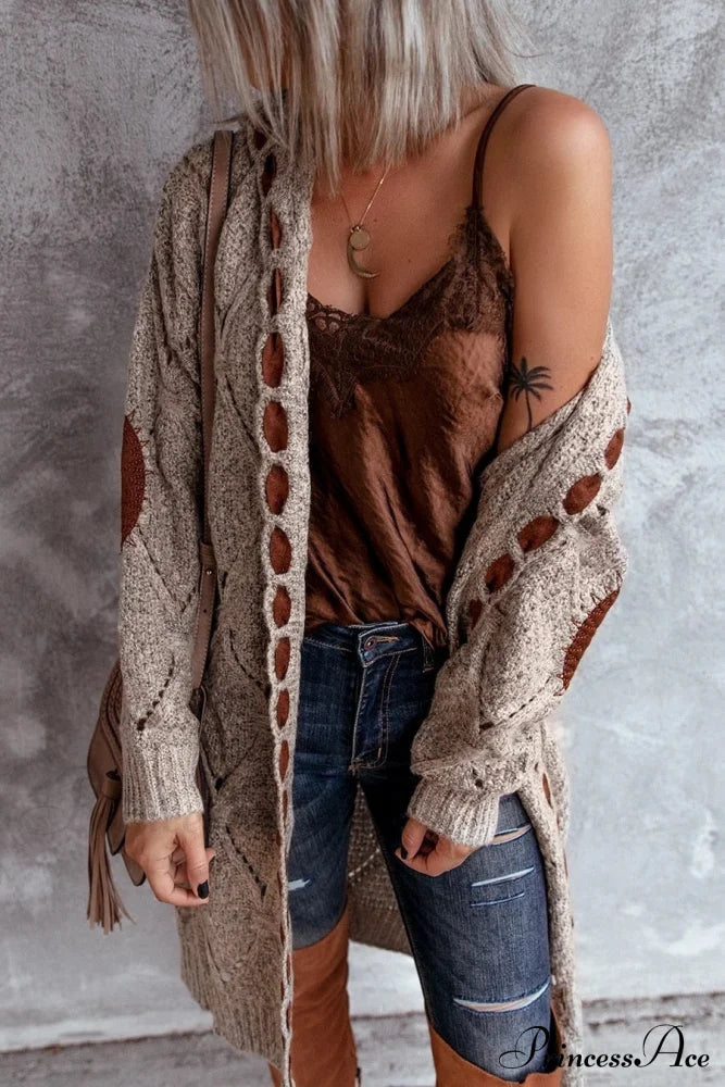 Selling Long-Sleeved Cardigan Sweater