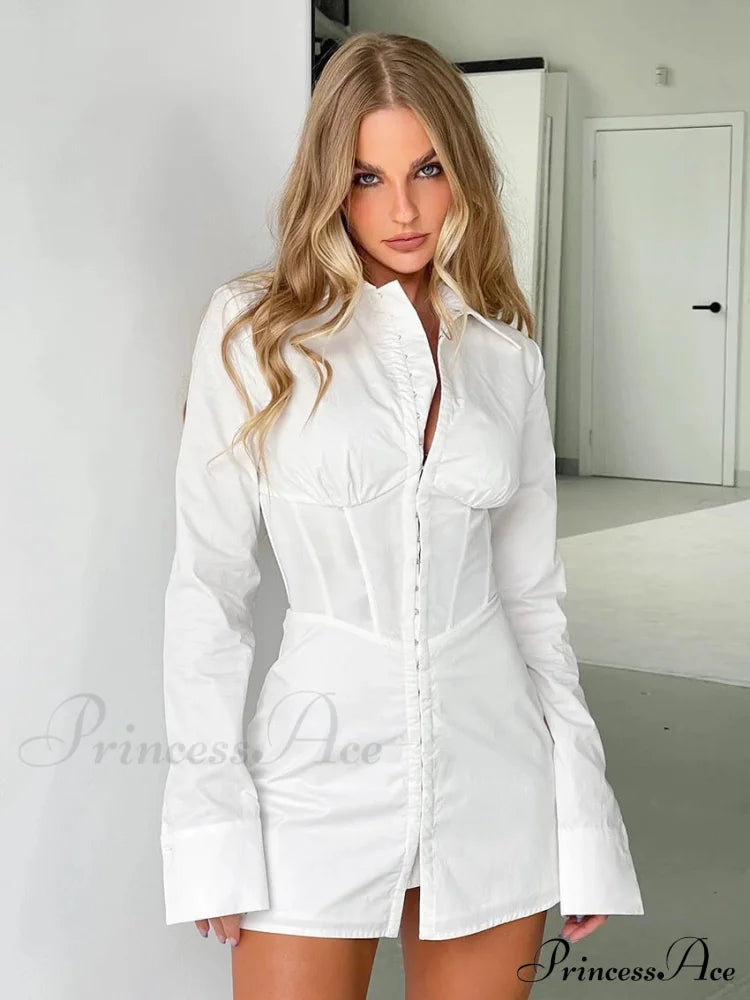 Nora Elegant Shirt Dress