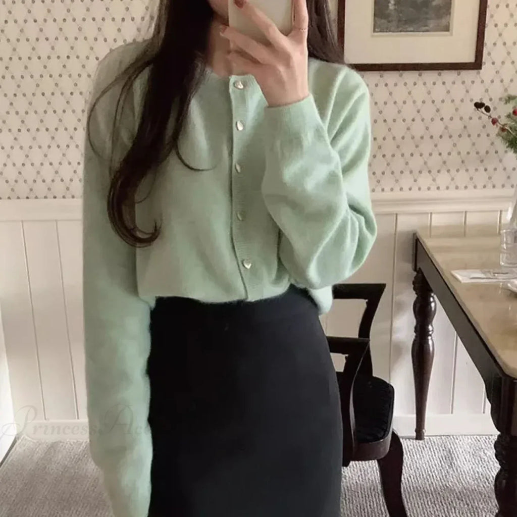 O-Neck Long Sleeve Casual Cardigan