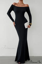 Off Shoulder Fishtail Dress