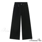 Old Male Pants Summer Blue Washed Denim Casual Menwear Wide Leg Trousers Jeans