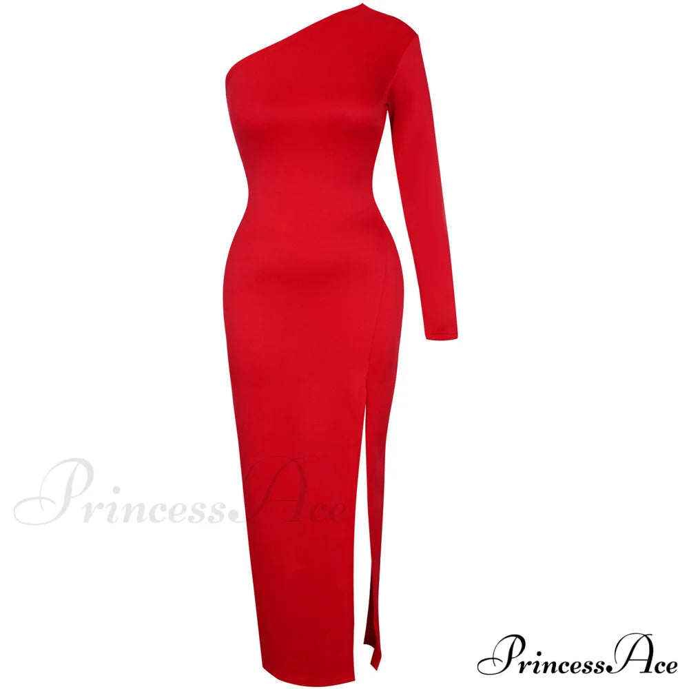 One Full-Length Warm-Season Elegant Gown Shoulder - Black