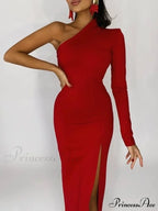 One Full-Length Warm-Season Elegant Gown Shoulder - Black