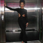 Open Back Ruched Birthday Long Sleeve Maxi Dress