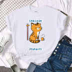 Oversize Clothing Funny Korean Style T-Shirts