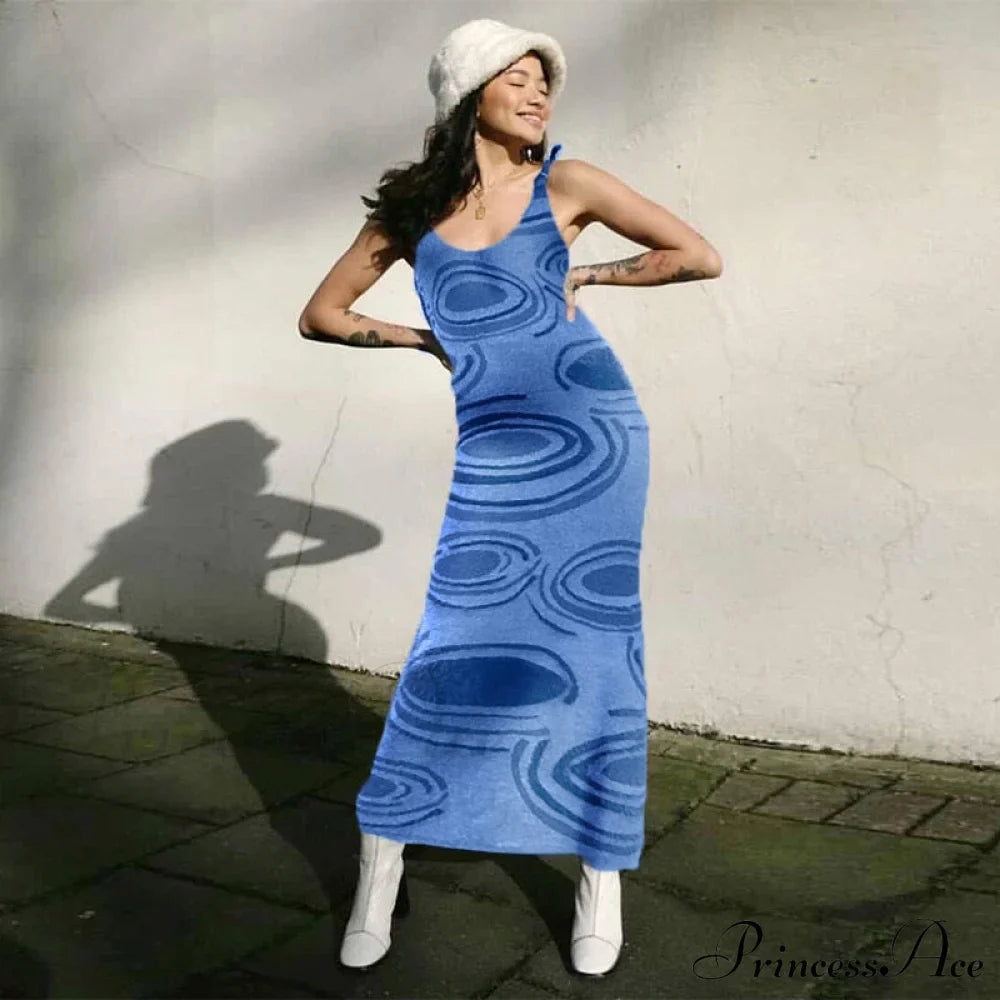 Paisley Vintage Spaghetti - Y2K Bodycon Strap Gown Coastal Party Green Vestido