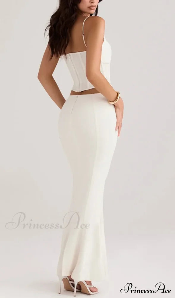 Paloma Ivory Stylish Cutout Corset