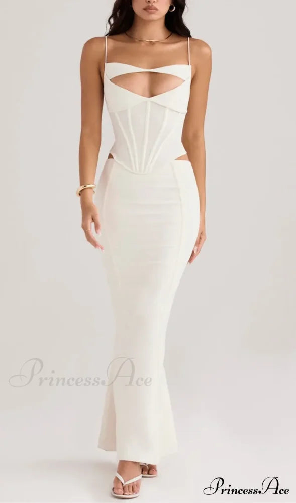 Paloma Ivory Stylish Cutout Corset