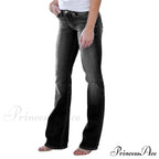 Low Rise Stretch Flared Jeans