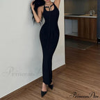 Party Bandage Sleeveless Backless Long Casual Elegant Bodycon Dress