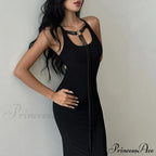 Party Bandage Sleeveless Backless Long Casual Elegant Bodycon Dress