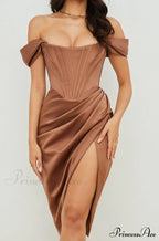 Party Midi Evening Bodycon Cb Women Celebrity Club Gown Of House Satin Dress