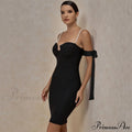 Party Warm-Season Black Shoulder In For - Club Red Bodycon Off Bandage Gown Purple And White Outfits