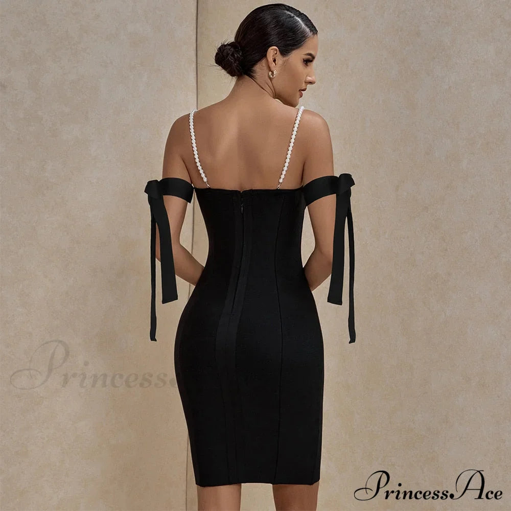 Party Warm-Season Black Shoulder In For - Club Red Bodycon Off Bandage Gown Purple And White Outfits