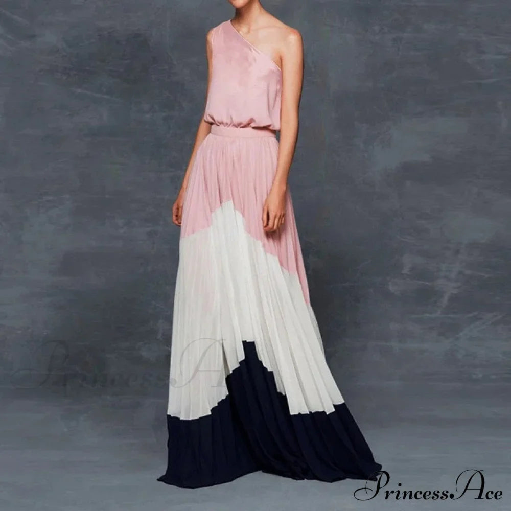 Patchwork Black Club Party High Night One Gown Off - Street Shoulder Dress