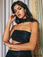 Paulina Halter Stylish Dress (Black)