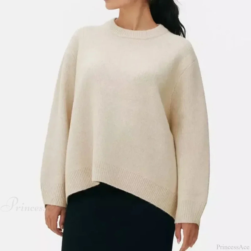 Pink Streetwear O-Neck Sweater