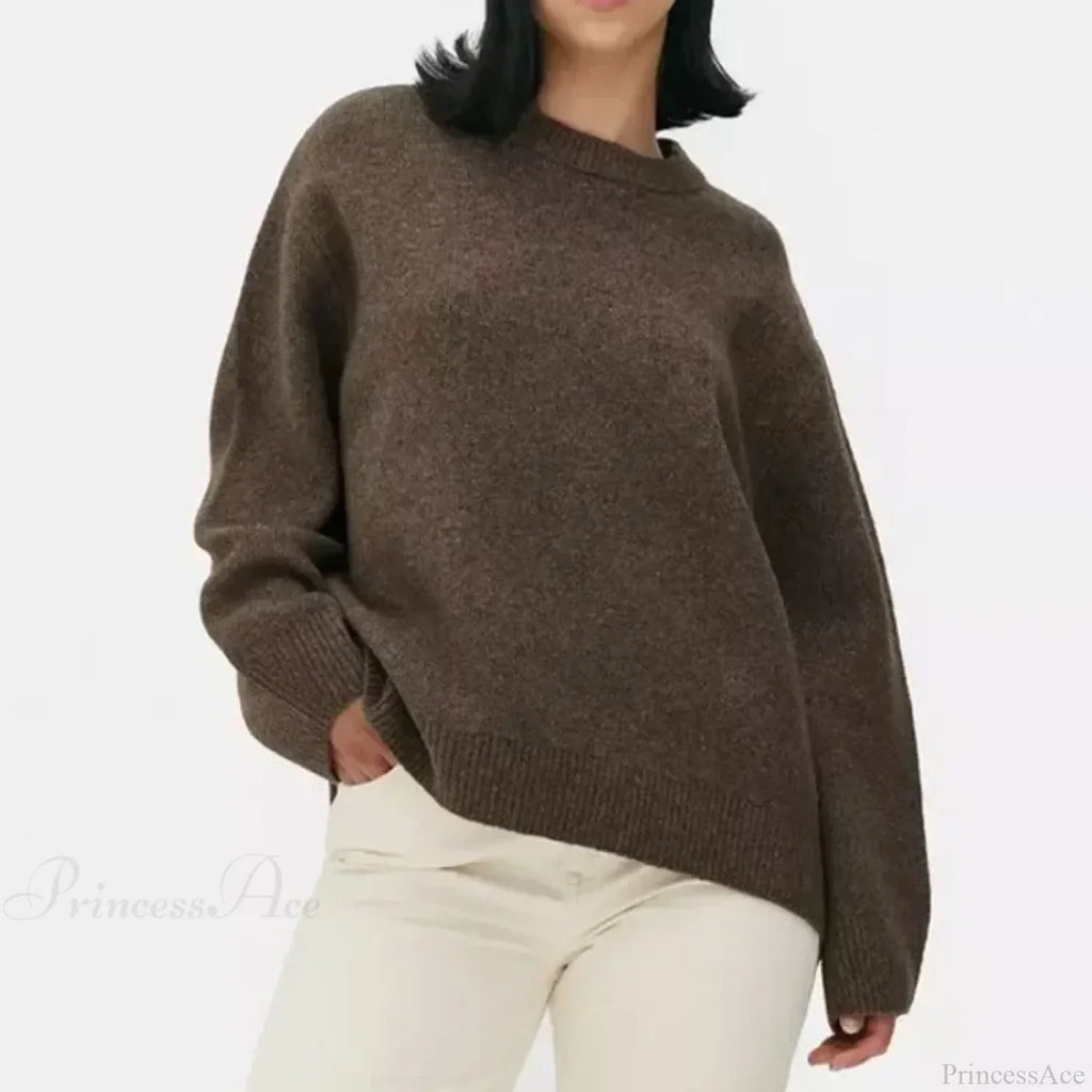 Pink Streetwear O-Neck Sweater