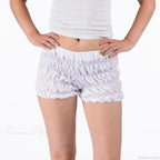 Plaid Frill Tiered Low-Rise Short