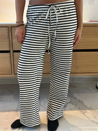 Plaid Print Wide Leg Casual Spring Summer Pant