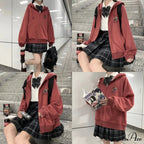 Plus Hoodie Design Women Fruit Sweatshirt Harajuku Loose Thin Zipper Sweet Pink Pocket Cute Size Spring Clothes