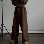 Polar Fleece Basic Vintage Women Pants