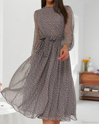 Polka Dot Print Dress