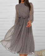 Polka Dot Print Dress