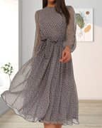 Polka Dot Print Dress