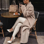 Polo Collar Plush Turn Winter Overcoat