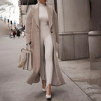 Polo Collar Plush Turn Winter Overcoat