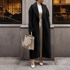 Polo Collar Plush Turn Winter Overcoat