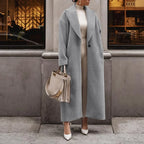 Polo Collar Plush Turn Winter Overcoat