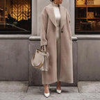 Polo Collar Plush Turn Winter Overcoat