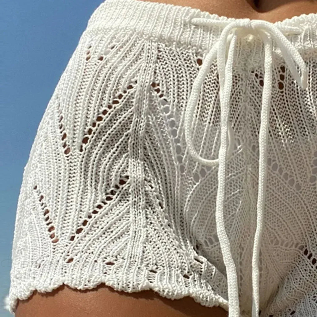 Polyester Knitted Bikini Block Short