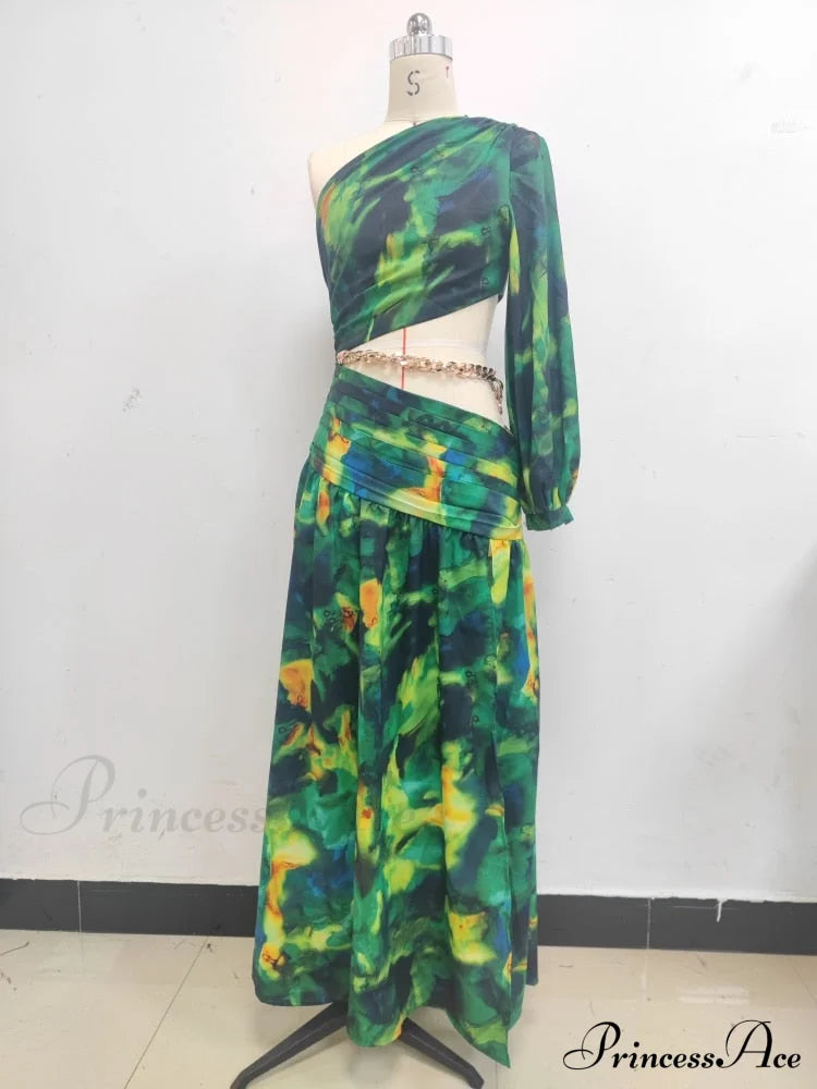 Print Short Sleeve Trendy Drawstring Ruched Party Dress