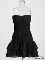 Printed Ruched Stylish Tube Mini Dress