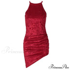 Radiant Summer Halter Neck Print Party Evening Bodycon Dress