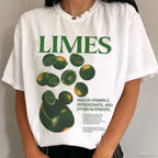 Retro Limes Graphic Oversized T-Shirt