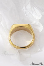 Retro Style Stainless Steel Colorful Opal Rings