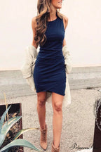 Ruched Bodycon T-Shirt Dress In Black