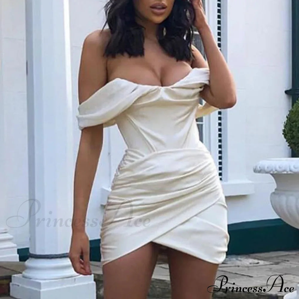 Ruched Corset Mini Dress