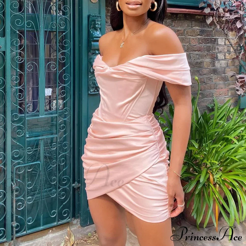 Ruched Corset Mini Dress