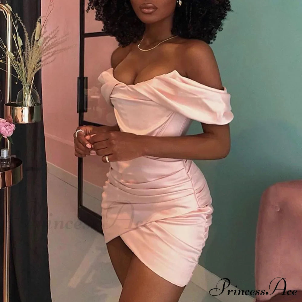 Ruched Corset Mini Dress